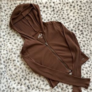 Brown Hollister jacket, size small